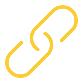 A yellow line icon depicts a chain link.